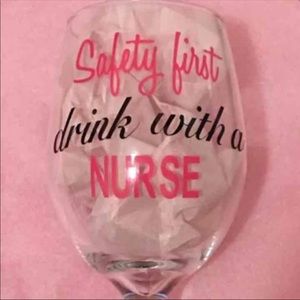 Stemless wine glass